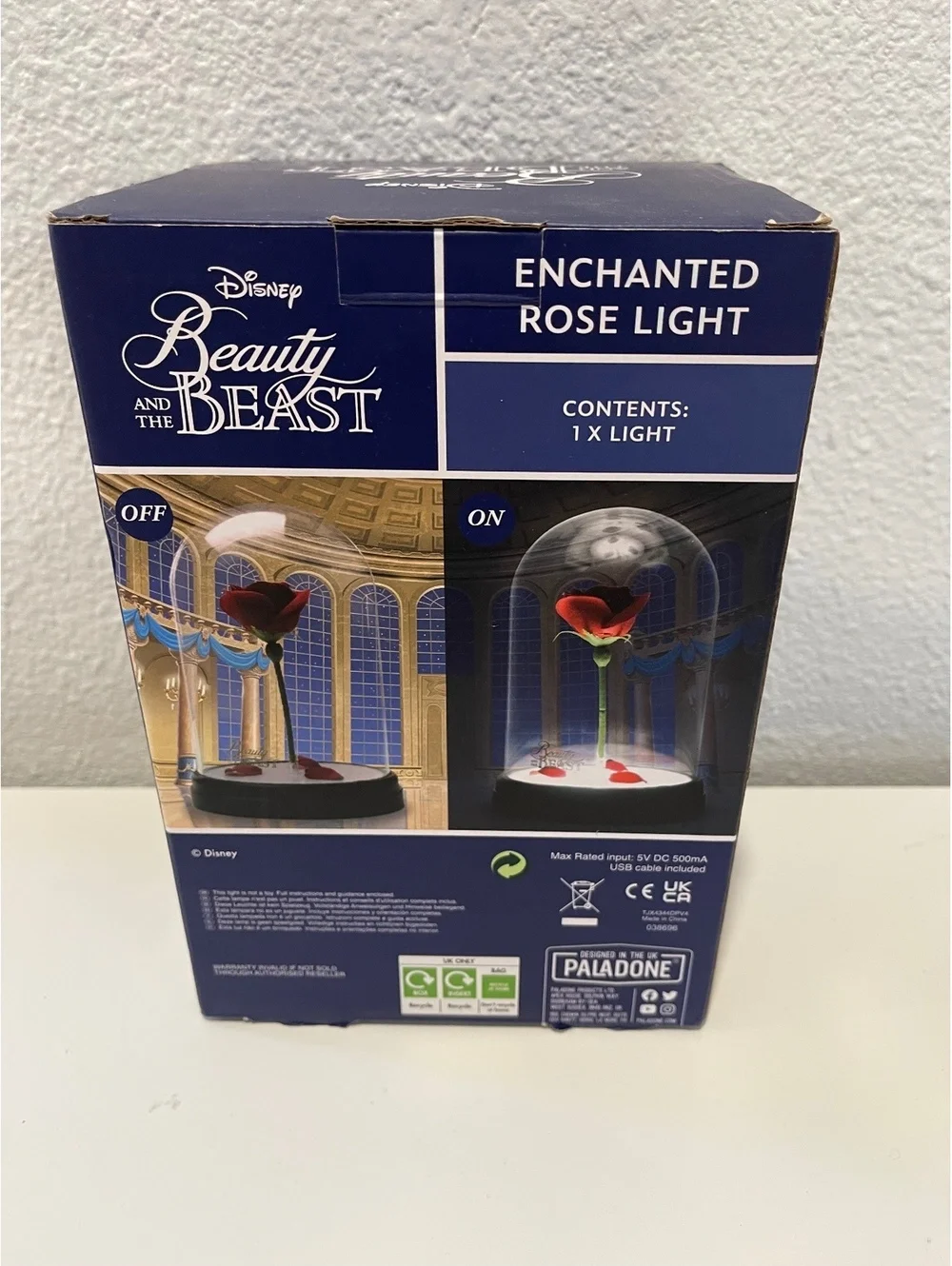 Disney Beauty and the Beast Enchanted Rose Light